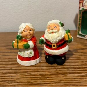 Vintage Hallmark Red and Green Christmas Salt & Pepper Shakers